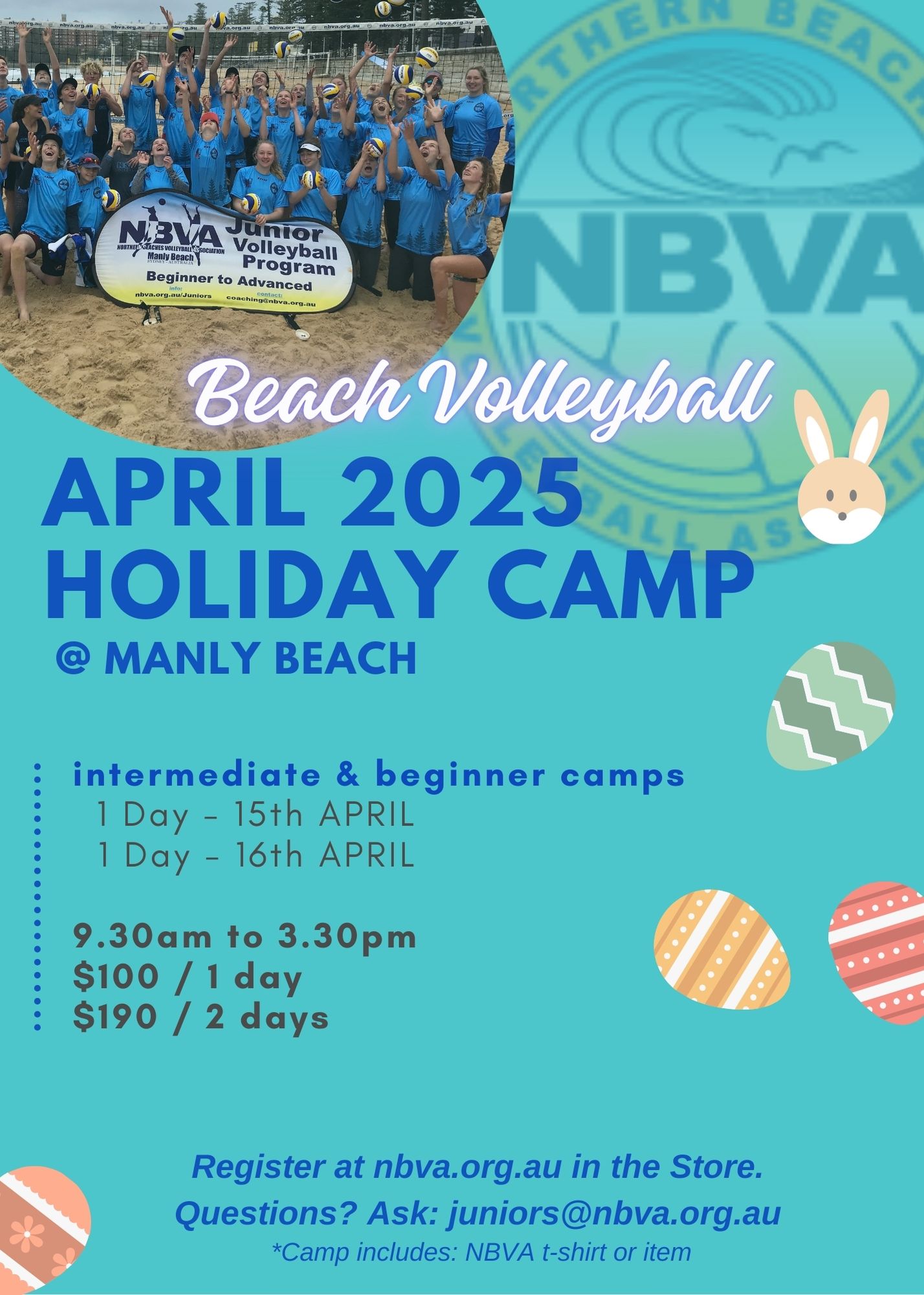 NBVA Junior Beach Camp - Apr 15 & 16 2025